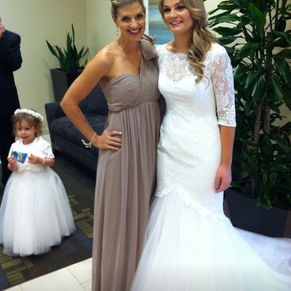 Jenny Yoo Mira Convertible Strapless Chiffon Gown - Picture 7 of 7